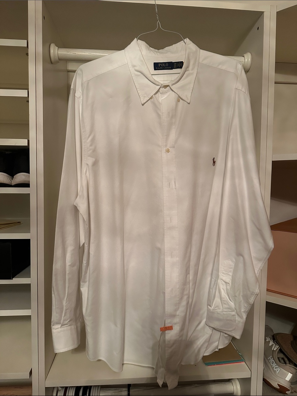 Polo by Ralph Lauren Men’s White Long-Sleeve Button-Up Shirt